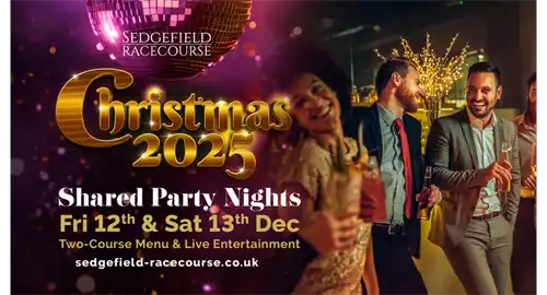Glitzmas Christmas Party Nights 2025 at Sedgefield Racecourse