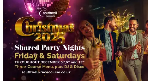 Glitzmas Christmas Party Nights 2025 at Southwell Racecourse