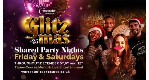Glitzmas Christmas Party Nights 2025 at Worcester Racecourse