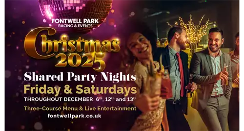 Glitzmas Christmas Party Nights 2025 at Fontwell Park Racecourse