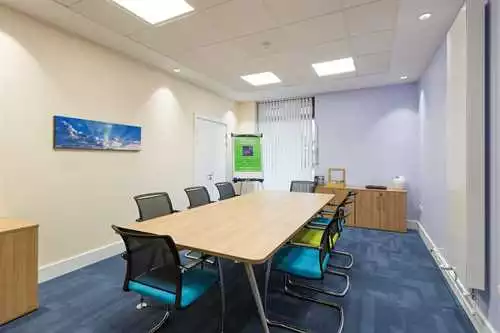 Meteor Room 1 room hire layout at Churchill Square Business Centre Kings Hill