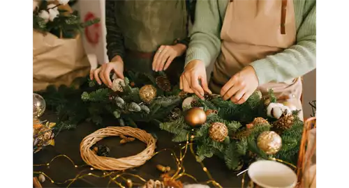 Christmas Wreath-Making Workshop & Afternoon Tea at Gidleigh Park