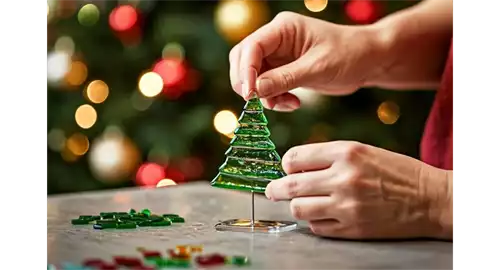 Christmas-Themed Glass Workshop at Amberley Castle