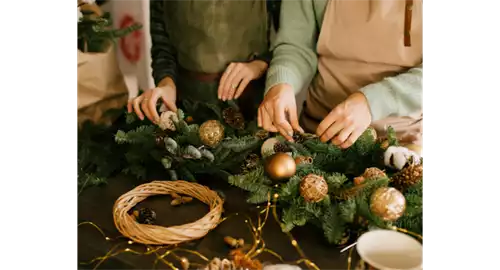 Wreath-Making Masterclass and Afternoon Tea at The Slaughters Country Inn