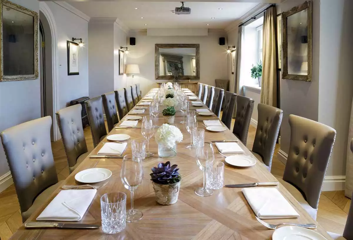 The Oxford Room at The Slaughters Manor House in Lower Slaughter