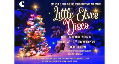Little Elves Disco 2026 at Glasgow Grosvenor Hotel