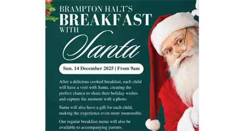 Breakfast with Santa at Brampton Halt