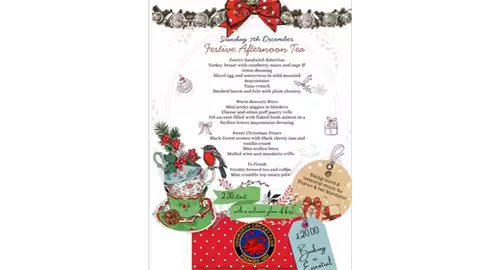 Festive Afternoon Tea at Unsworth Cricket Club