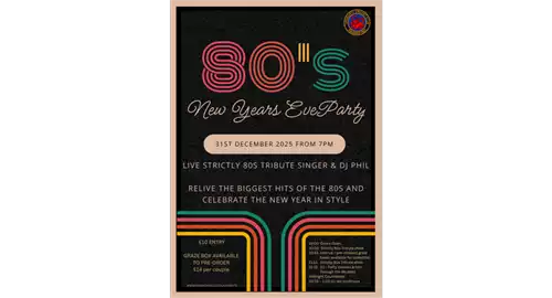 80s New Year’s Eve Party at Unsworth Cricket Club