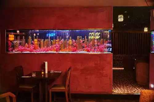 The Fish Bowl Room 1 room hire layout at