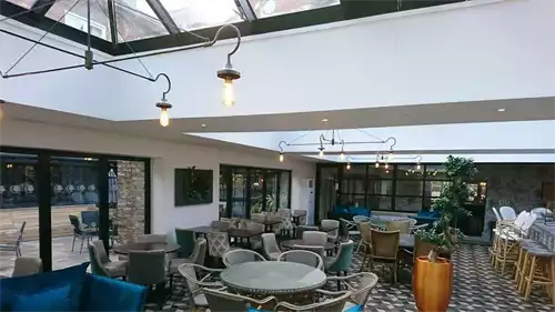 Orangery 1 room hire layout at