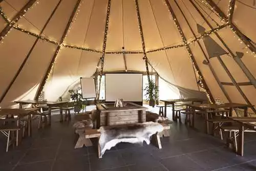 The Tipi at The Woodlands at Hothorpe