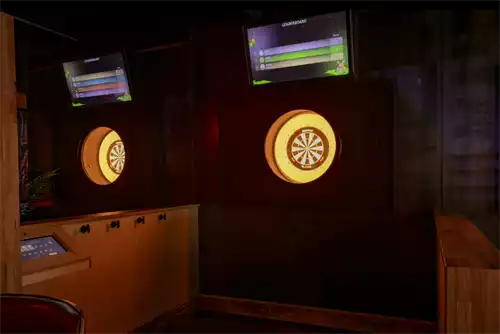 The Bullseye Zone 1 room hire layout at Roxy Lanes Leeds The Light