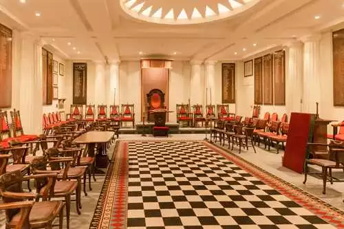 The Lodge Room 1 room hire layout at The Hill Stroud