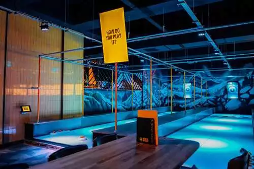 The Glide Zone 1 room hire layout at