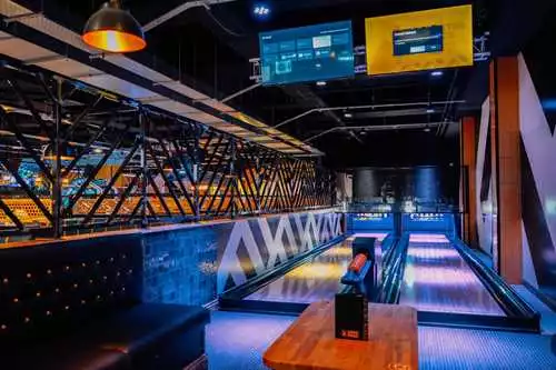 The Duck Pin Zone 1 room hire layout at