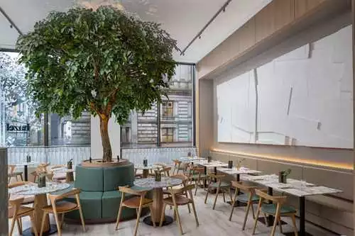 Hazel Restaurant Exclusive Use  1 room hire layout at