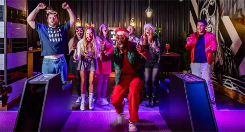 Festive Feast Christmas Parties 2026 at Roxy Lanes Cheltenham High Street