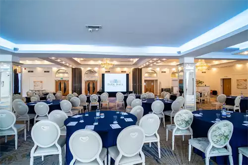 The Ballroom 1 room hire layout at Park Hall Hotel and Spa Wolverhampton