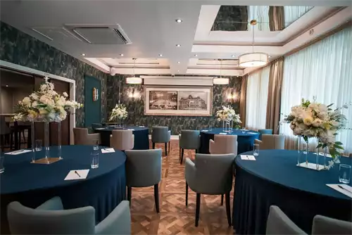 Garden Room 1 room hire layout at Park Hall Hotel and Spa Wolverhampton