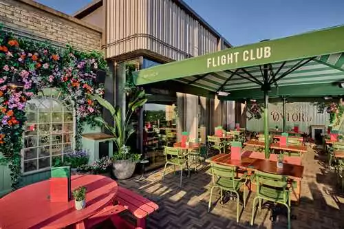 Roof Terrace 1 room hire layout at