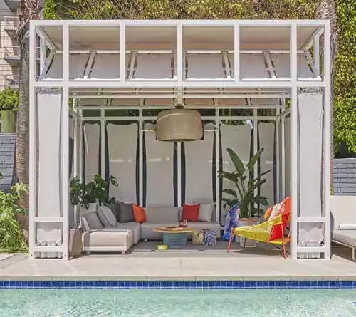 Pool Cabanas at Viceroy Santa Monica
