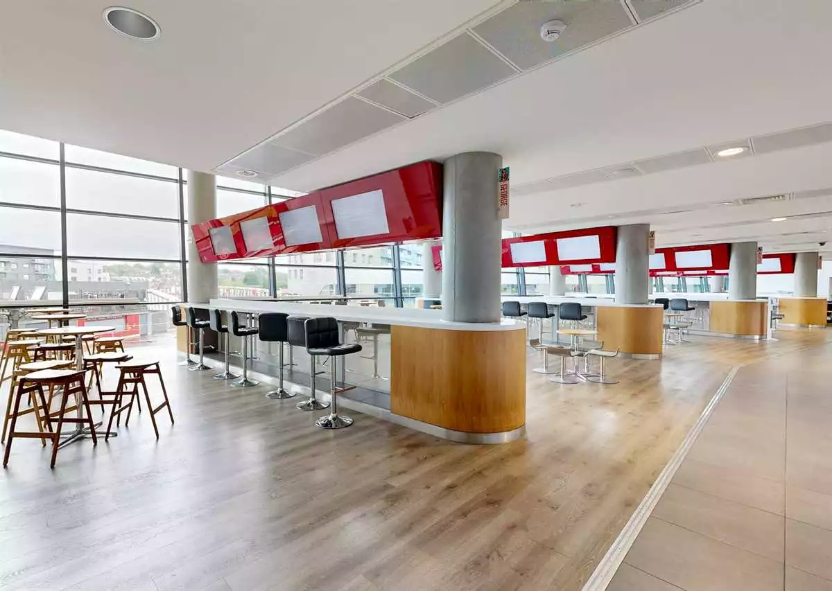 The Corner Bars at Arsenal Football Club at Emirates Stadium in Highbury