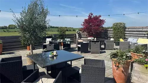Sun Terrace at The Stones Hotel Salisbury