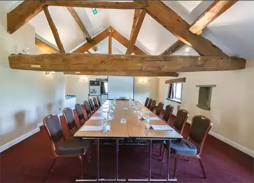 Wharncliffe Room 1 room hire layout at Mercure Tankersley Manor Hotel & Spa