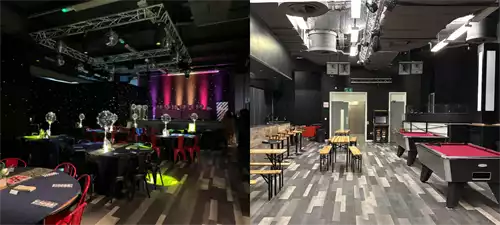 Exclusive Hire 1 room hire layout at