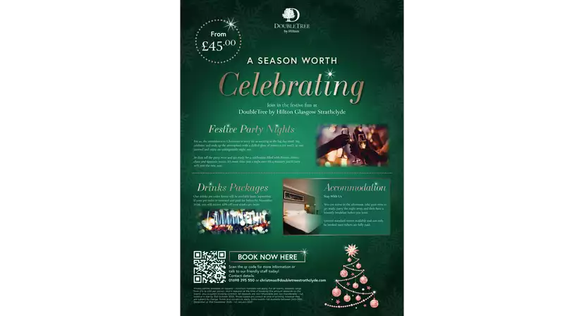 DoubleTree By Hilton Glasgow Strathclyde Christmas Parties 2026