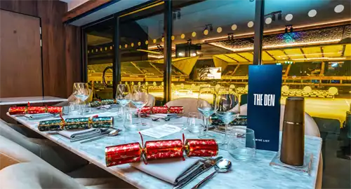 The Den at Millwall Football Club Christmas Parties 2026