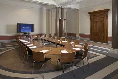 Fish Room 1 room hire layout at The Royal Society of Chemistry, Burlington House