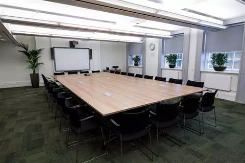 The Rosalind Paget Room 1 room hire layout at 20 Cavendish Square