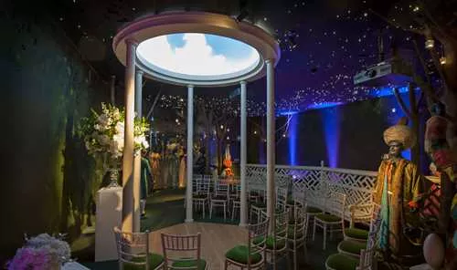 Pleasure Gardens 1 room hire layout at Museum Of London