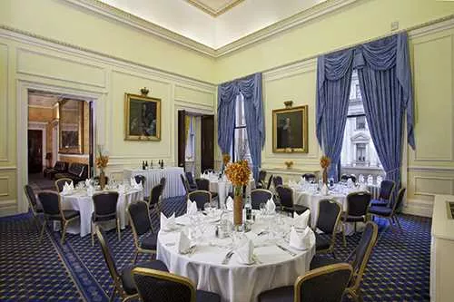 St James 1 1 room hire layout at 116 Pall Mall