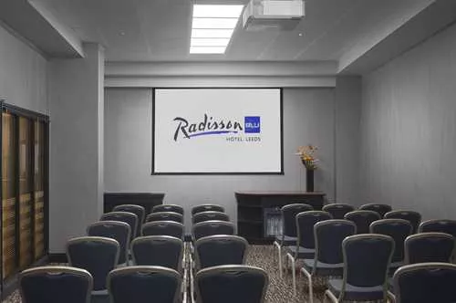 Yarn 1 room hire layout at Radisson Blu Hotel Leeds 