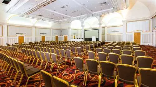 The Queens Ballroom 1 room hire layout at The Queens, Leeds