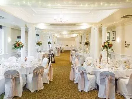 Cathedral Suite 1 room hire layout at Mercure Winchester Wessex Hotel