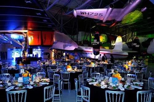 AirSpace  1 room hire layout at Imperial War Museum Duxford