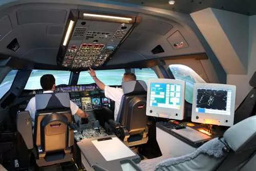 The Flight Simulators 1 room hire layout at Emirates Aviation Experience