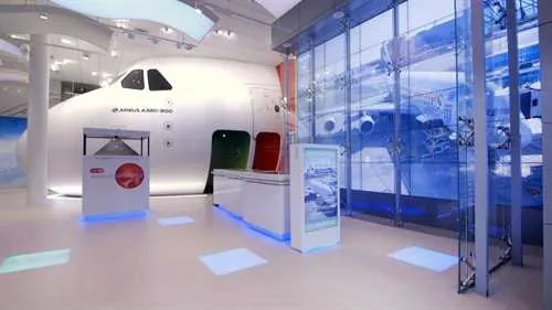 A380 Cockpit Room 1 room hire layout at Emirates Aviation Experience
