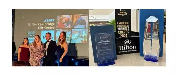 Hilton Cambridge City Centre Awarded Hospitality Business of the Year and Green Award