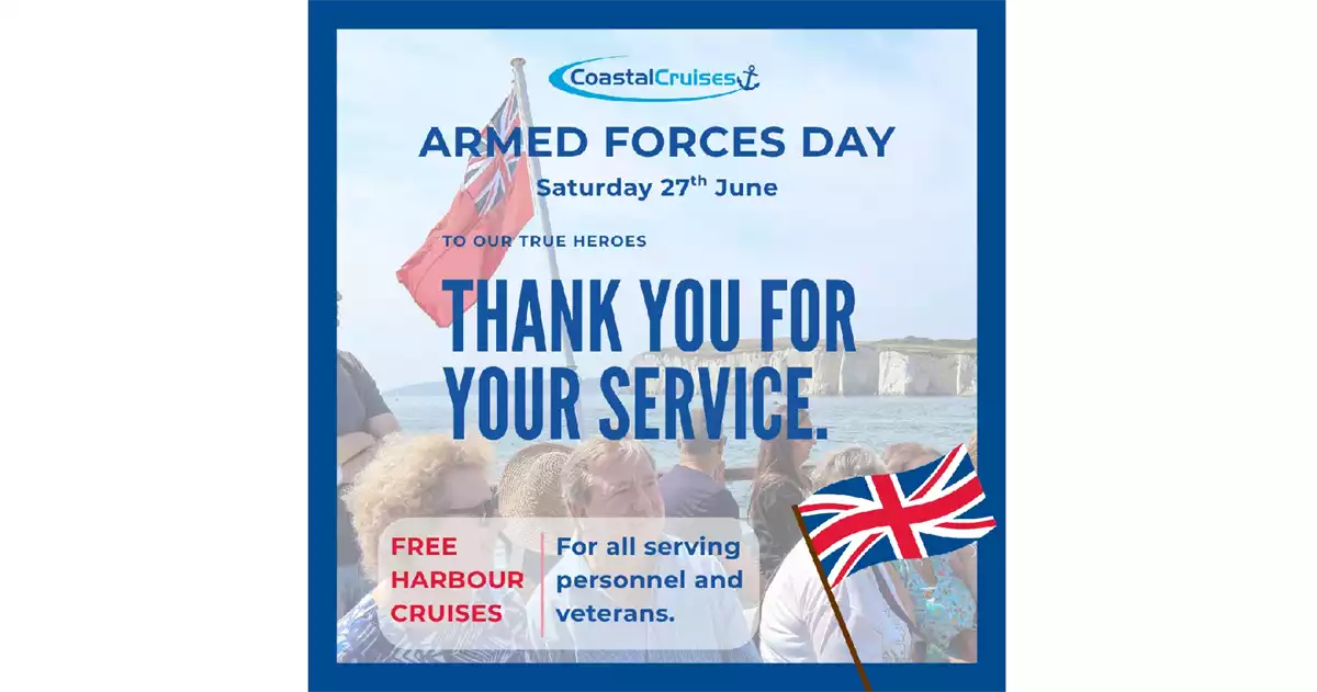 Coastal Cruises Poole Offers Free Harbour & Islands Cruises for Armed Forces Day