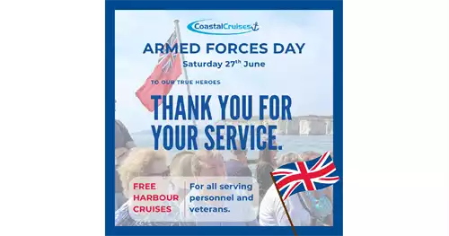 Coastal Cruises Poole Offers Free Harbour & Islands Cruises for Armed Forces Day